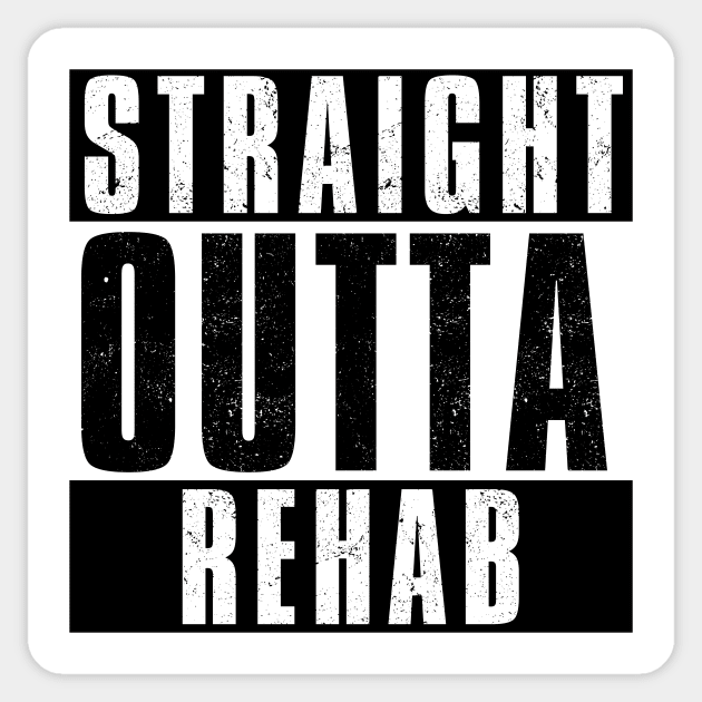 STRAIGHT OUTTA REHAB Sticker by Simontology